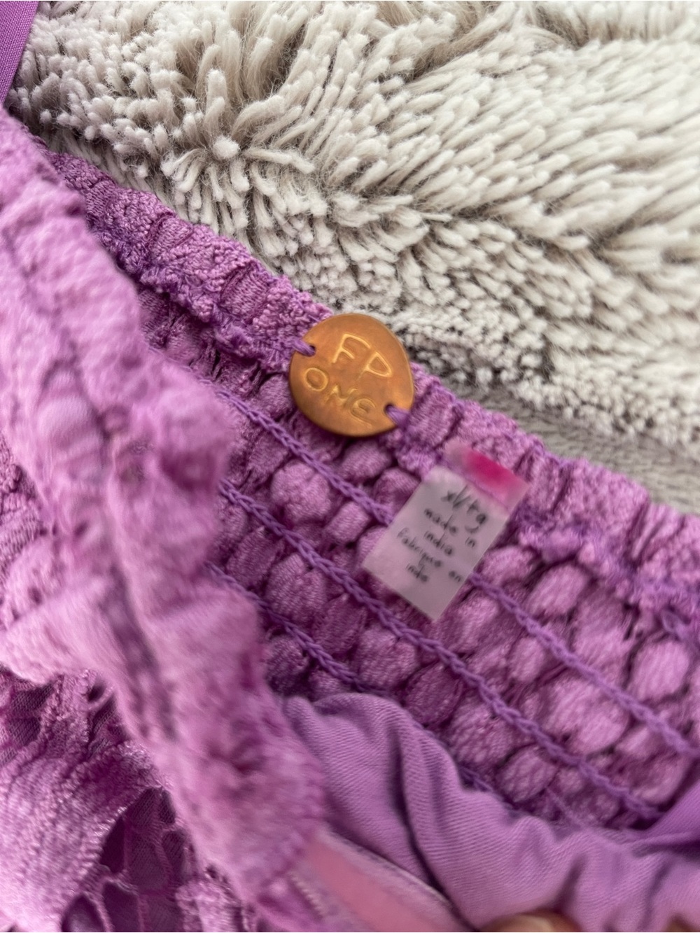 Free People Adella Lavender Maxi Dress size XL - Picture 5 of 11